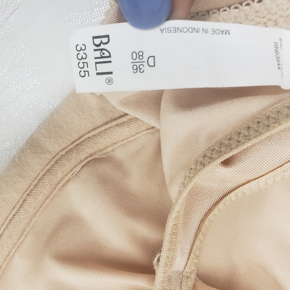 Bali Live It Up Seamless Underwire Bra 3355 Size 36D - Picture 4 of 5